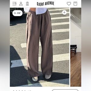 Djerf Linen Brown Pants